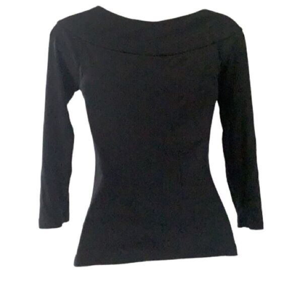 The Limited Black Knit V-Neck Top — Size M - Picture 3 of 5